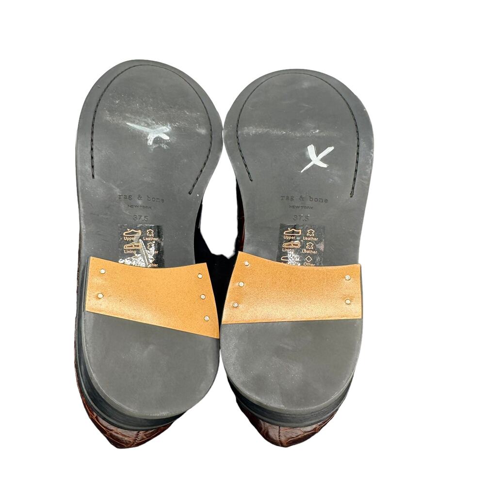 Rag & Bone Nwob Canter Loafer Crocodile Leather B… - image 8